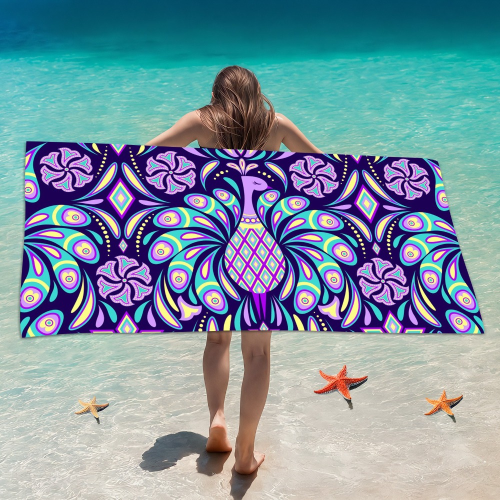 Camp Towel Microfiber - Serviette de plage abstraite 70x140CM, couverture
