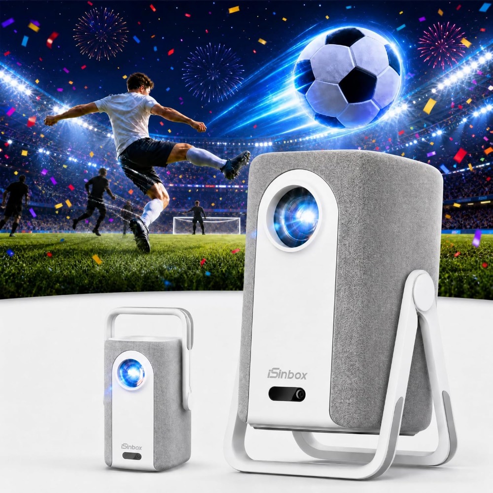 Outdoor Camping Videos - Projecteur à ultra courte focale 4K,