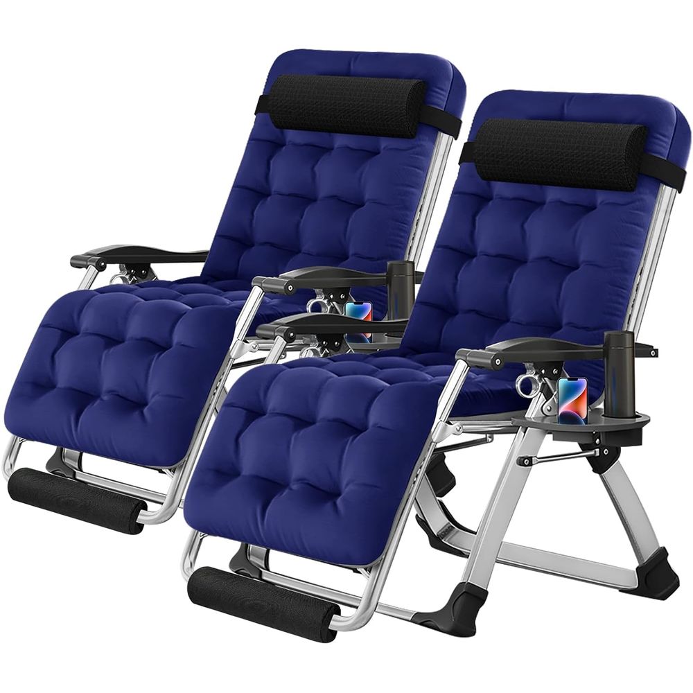 Outdoor Oversized Camping Chair - Chaise zéro gravité élargie 29