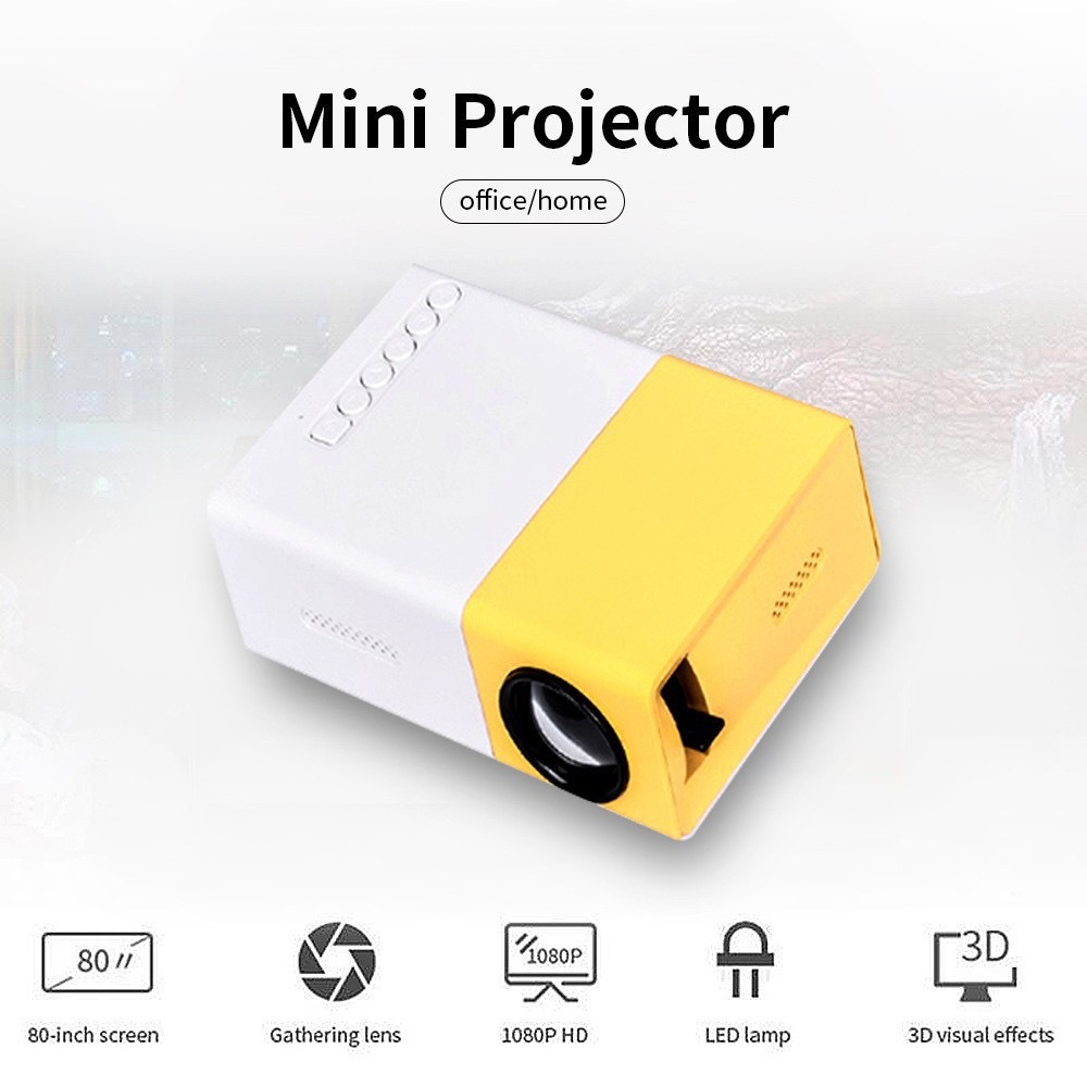 Outdoor Camping Videos - Mini projecteur HD YG300 pour la