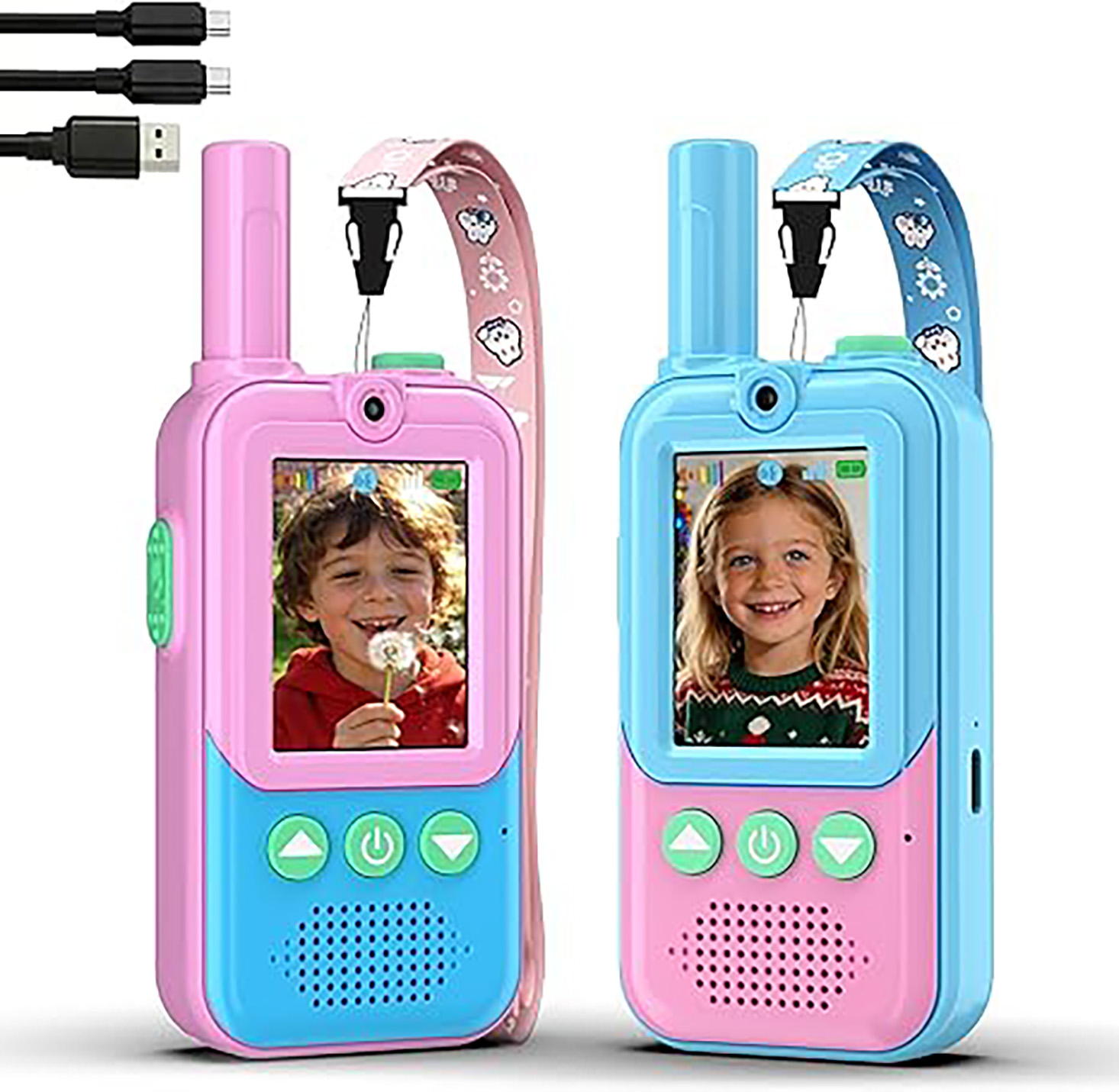 Outdoor Camping Videos - Talkies-walkies vidéo rechargeables pour enfants, lot