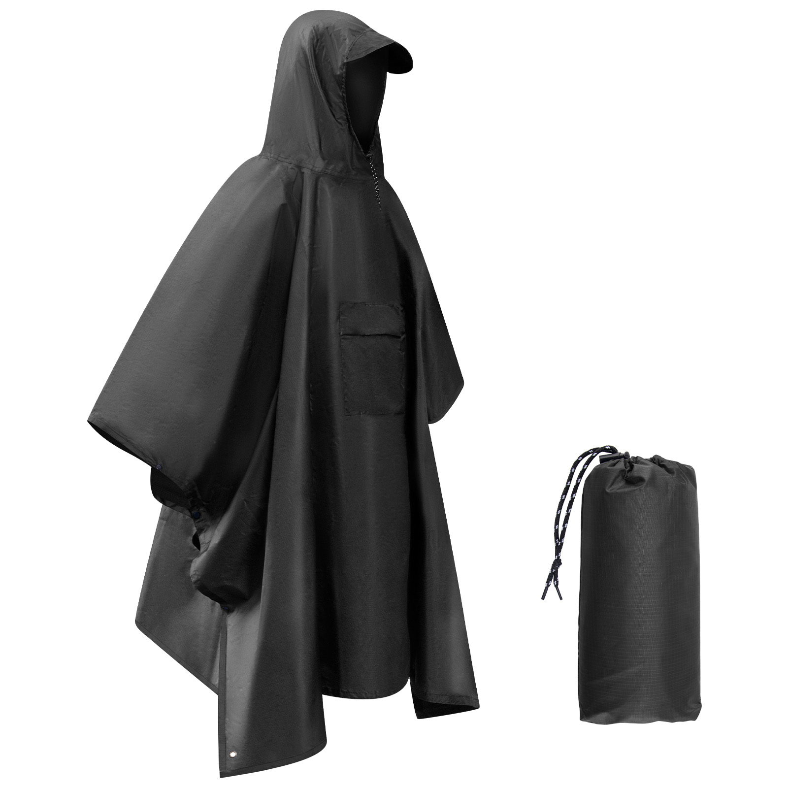 Camping Rain Poncho - Poncho de pluie pour adultes, imperméable