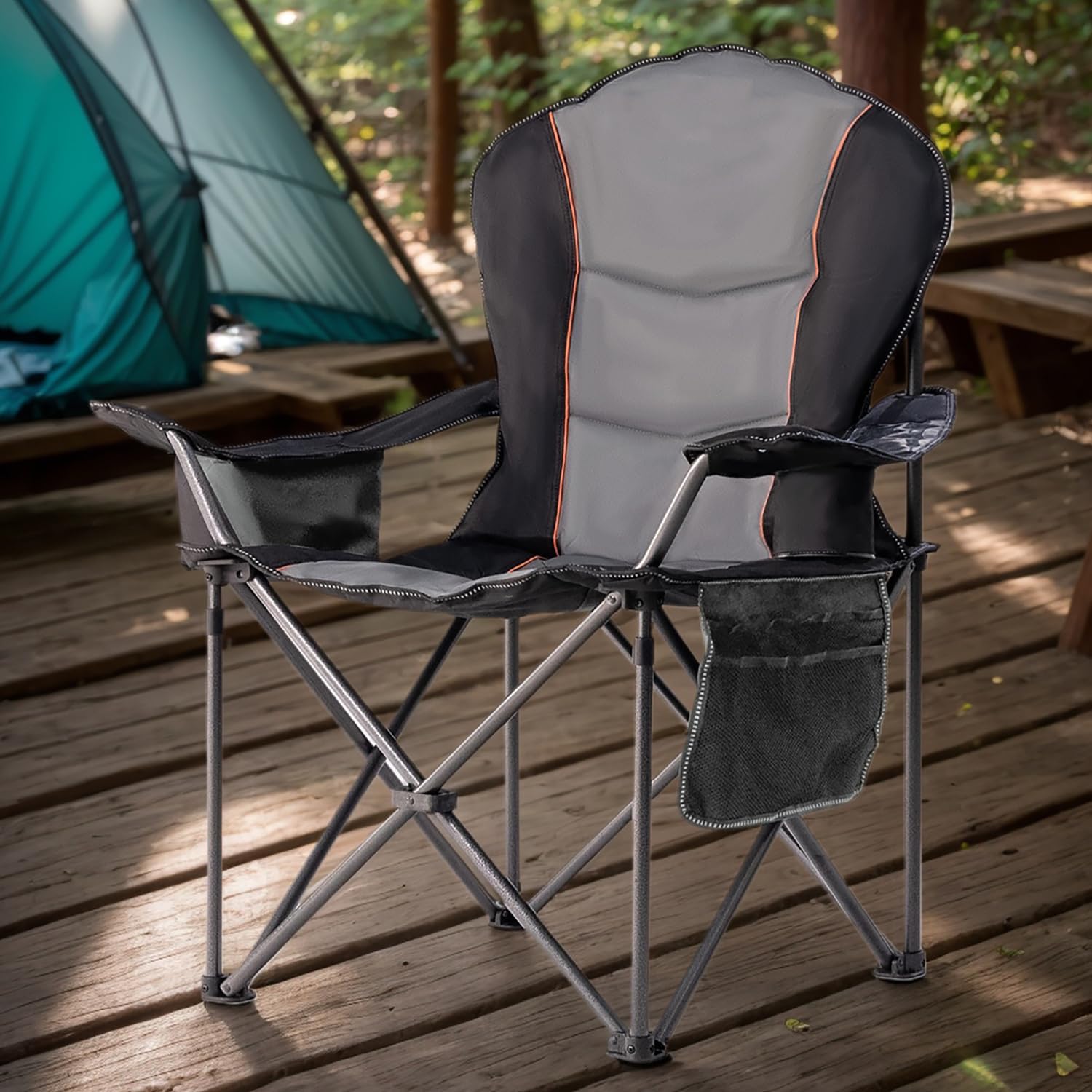 Outdoor Oversized Camping Chair - Chaise de camping pliable surdimensionnée avec
