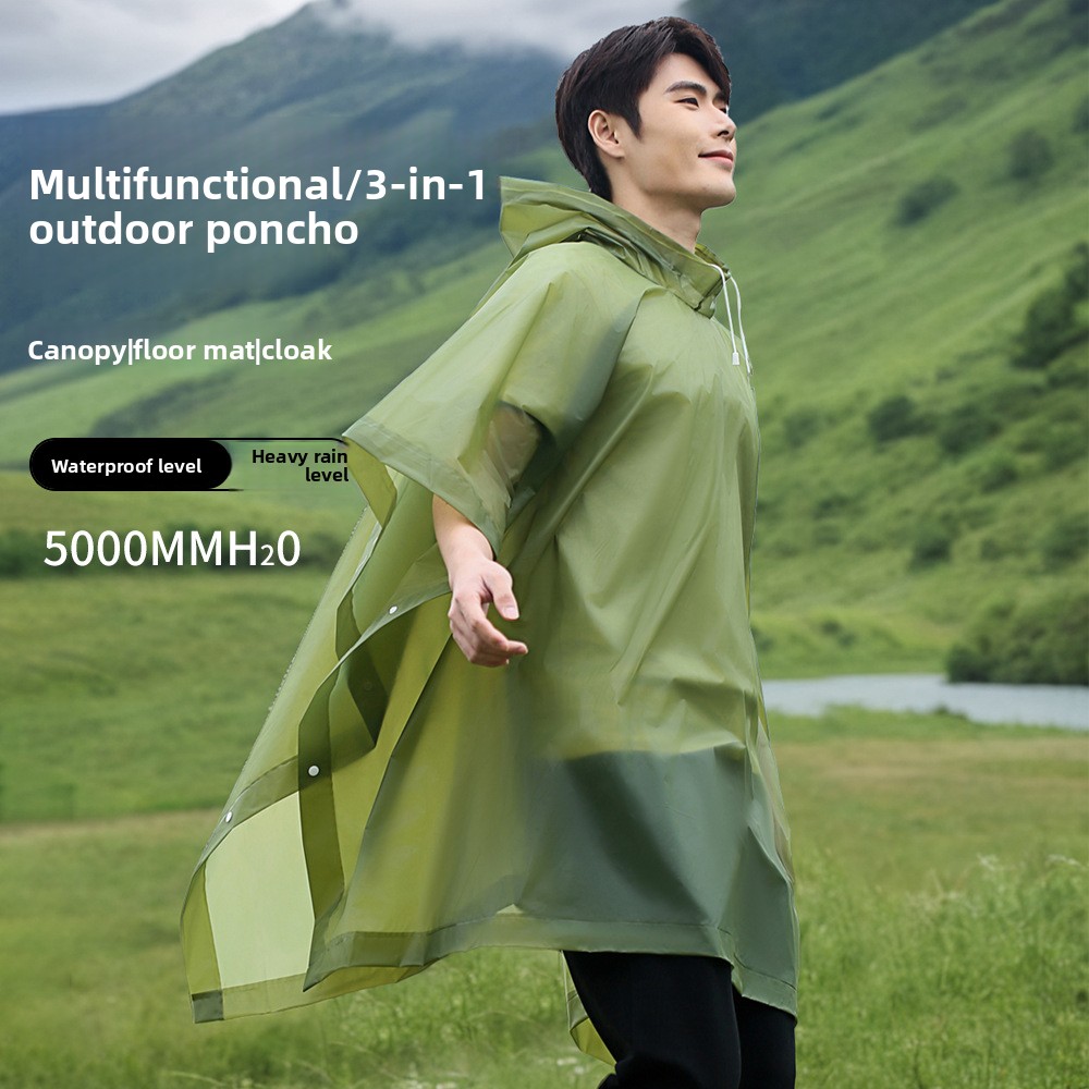 Outdoor Camping Mats Large - Poncho multifonctionnel d'extérieur, grande cape épaisse,