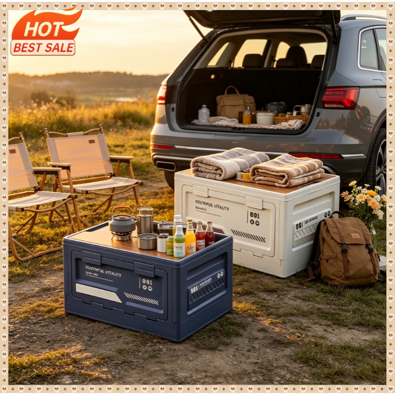 Outdoor Camping Storage Box - Boîte de rangement extérieure pliable pour