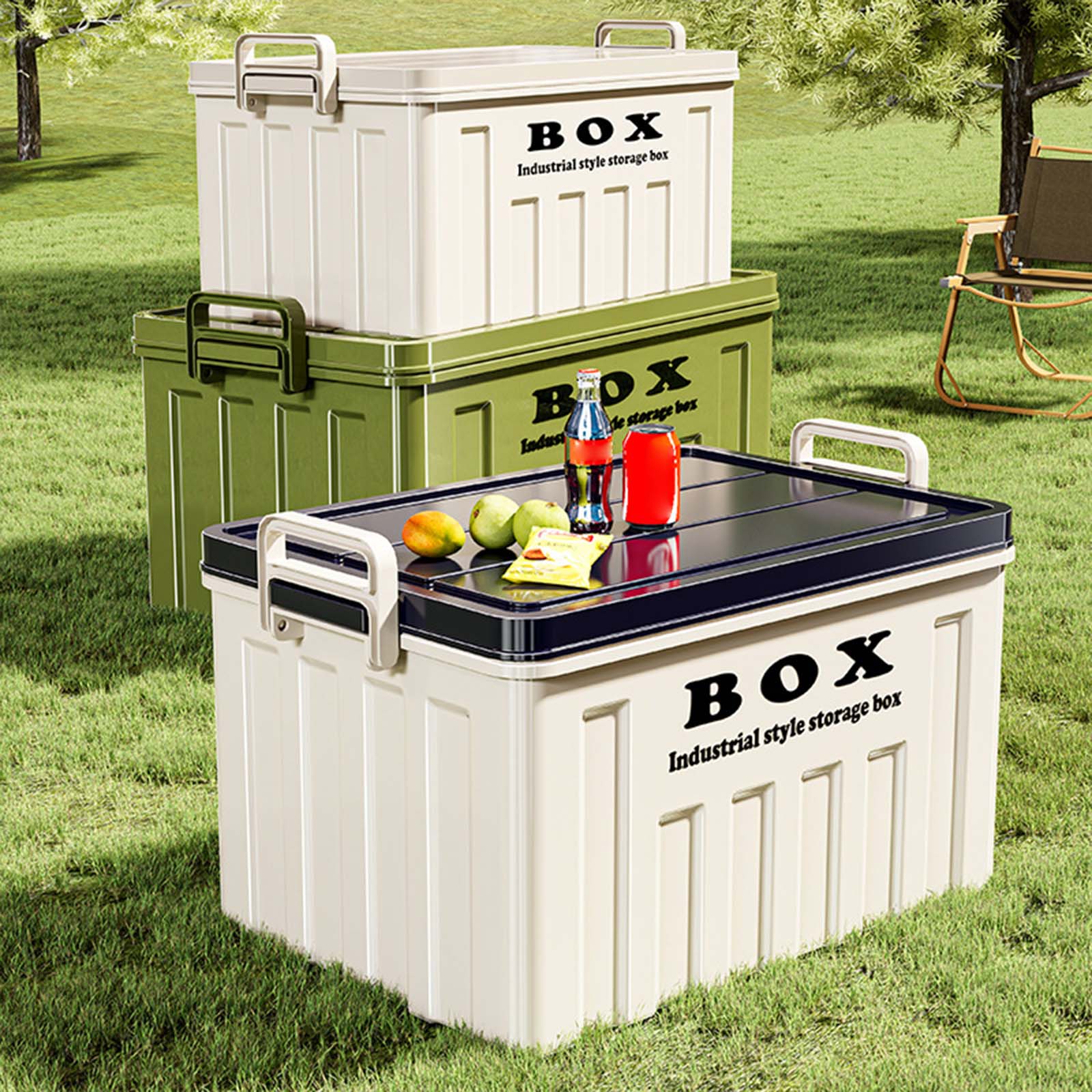 Outdoor Camping Storage Box - Bac de rangement empilable de grande