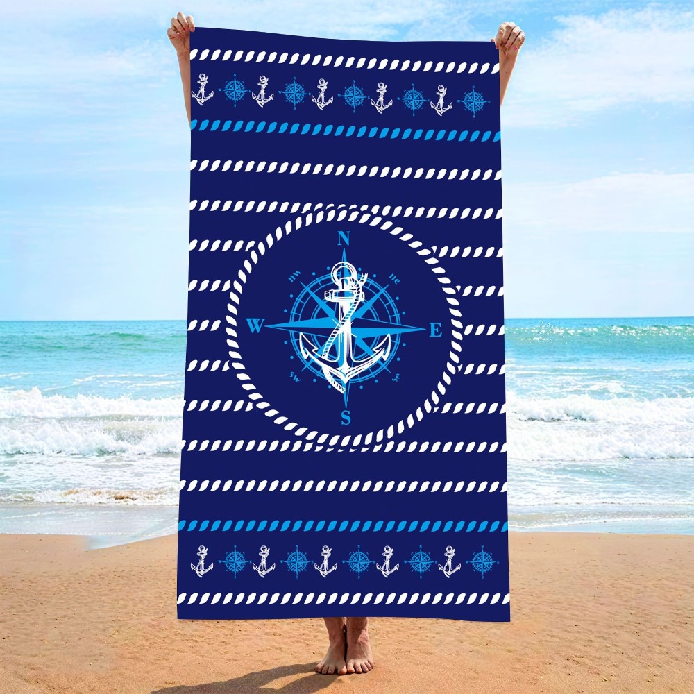 Camp Towel Microfiber - Serviette de plage Anchor 70x140CM, serviette