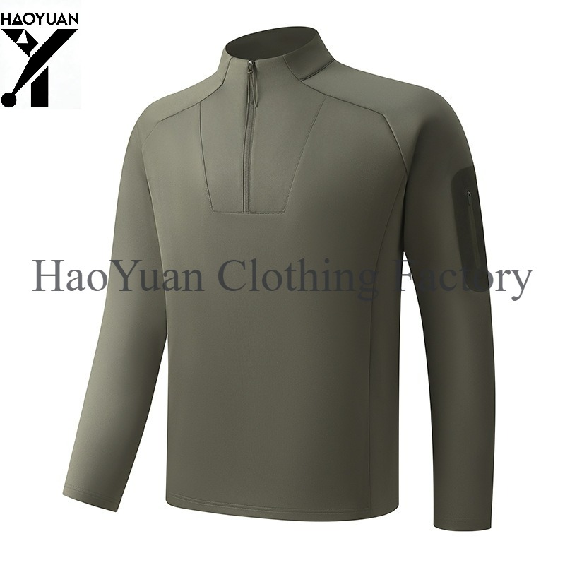 Outdoor Camping Winter - Chemise à manches longues à demi-zip