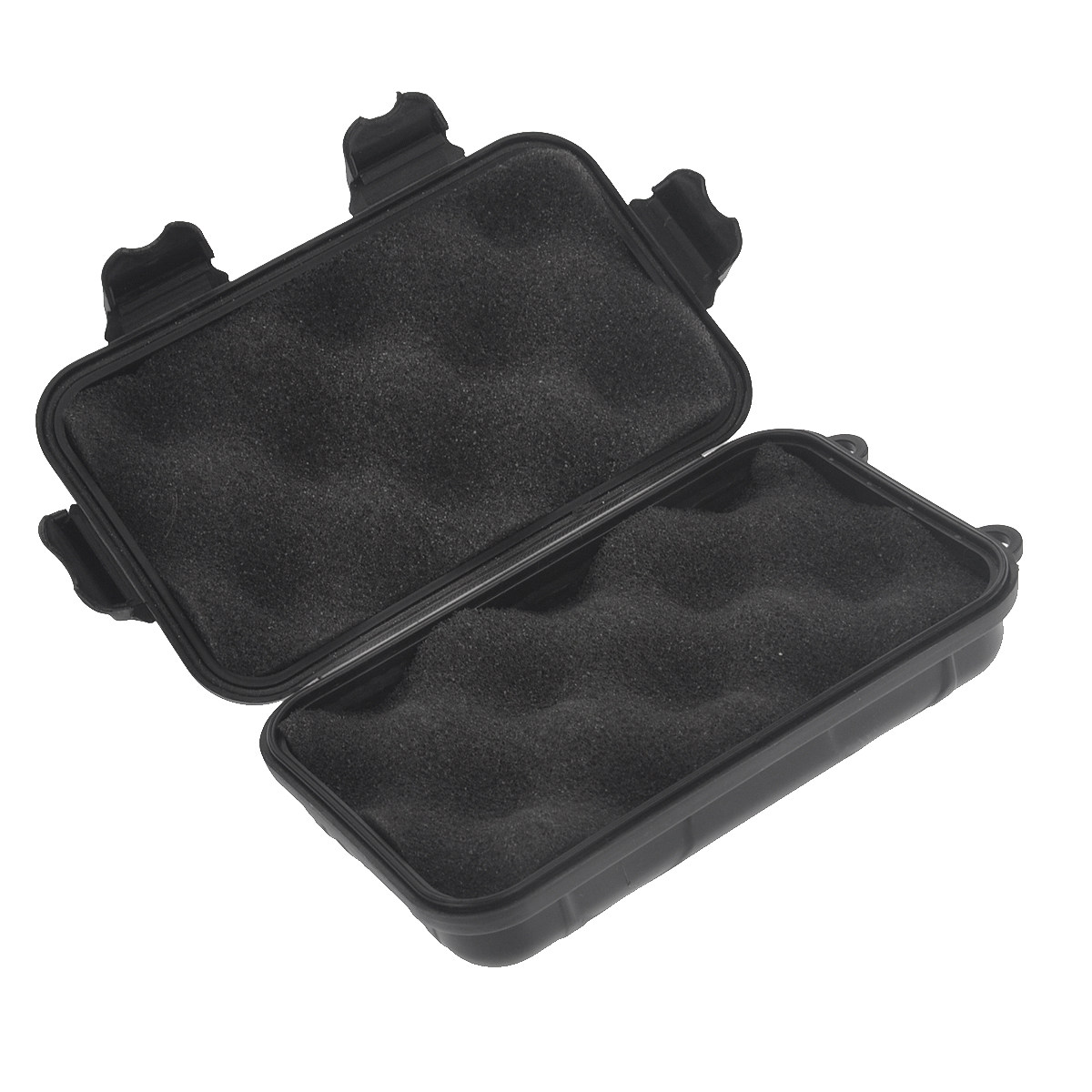 Outdoor Camping Storage Box - Boîte noire L 15,5*10*4,5 cm, étanche,