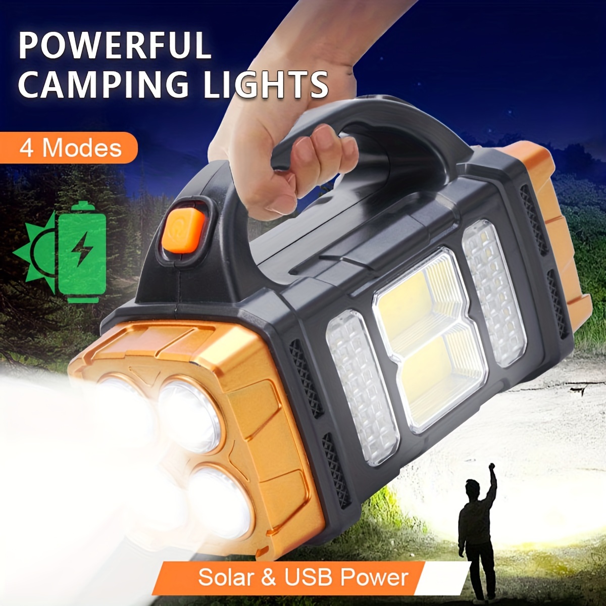 Camping Solar Lantern - Nouvelle lampe torche LED solaire rechargeable