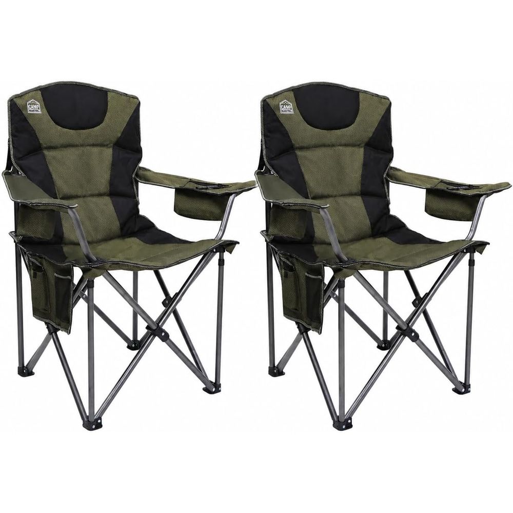 Outdoor Oversized Camping Chair - Lot de 2 chaises rembourrées surdimensionnées