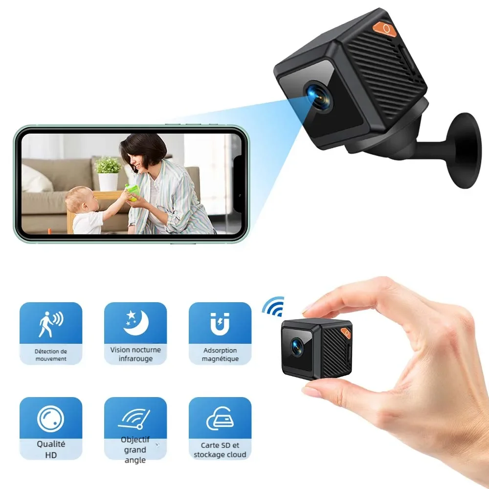 Outdoor Camping Videos - W02 1080P mini protection de sécurité