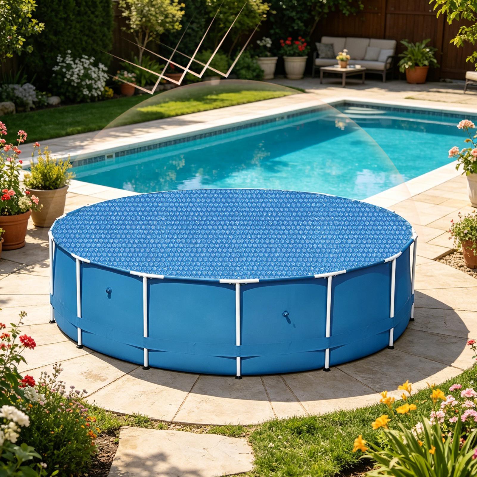 Outdoor Camping Decke - Couverture de piscine ronde, couverture de