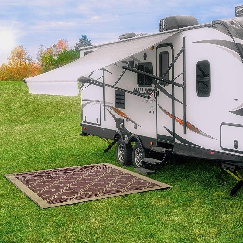 Outdoor Camping Mats Large - Grande tapisserie de patio réversible pour