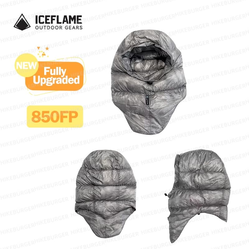 Ultralight Ground Sheet - ICE FLAME vers le bas capuche