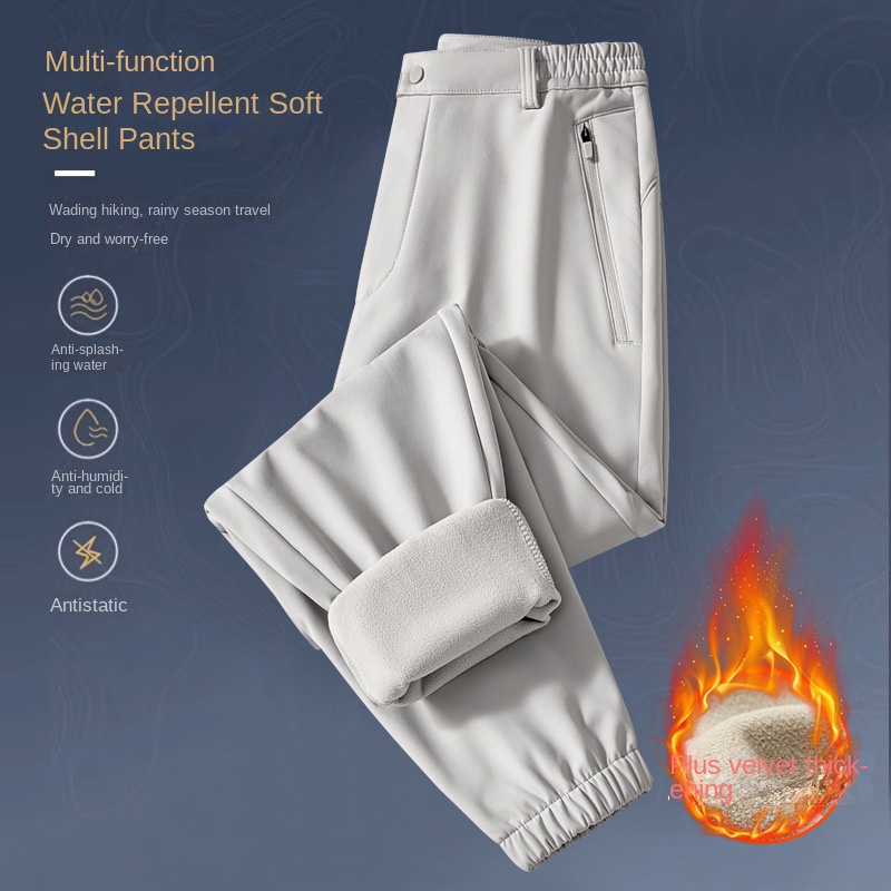 Outdoor Camping Winter - Pantalon Softshell d'hiver pour hommes et