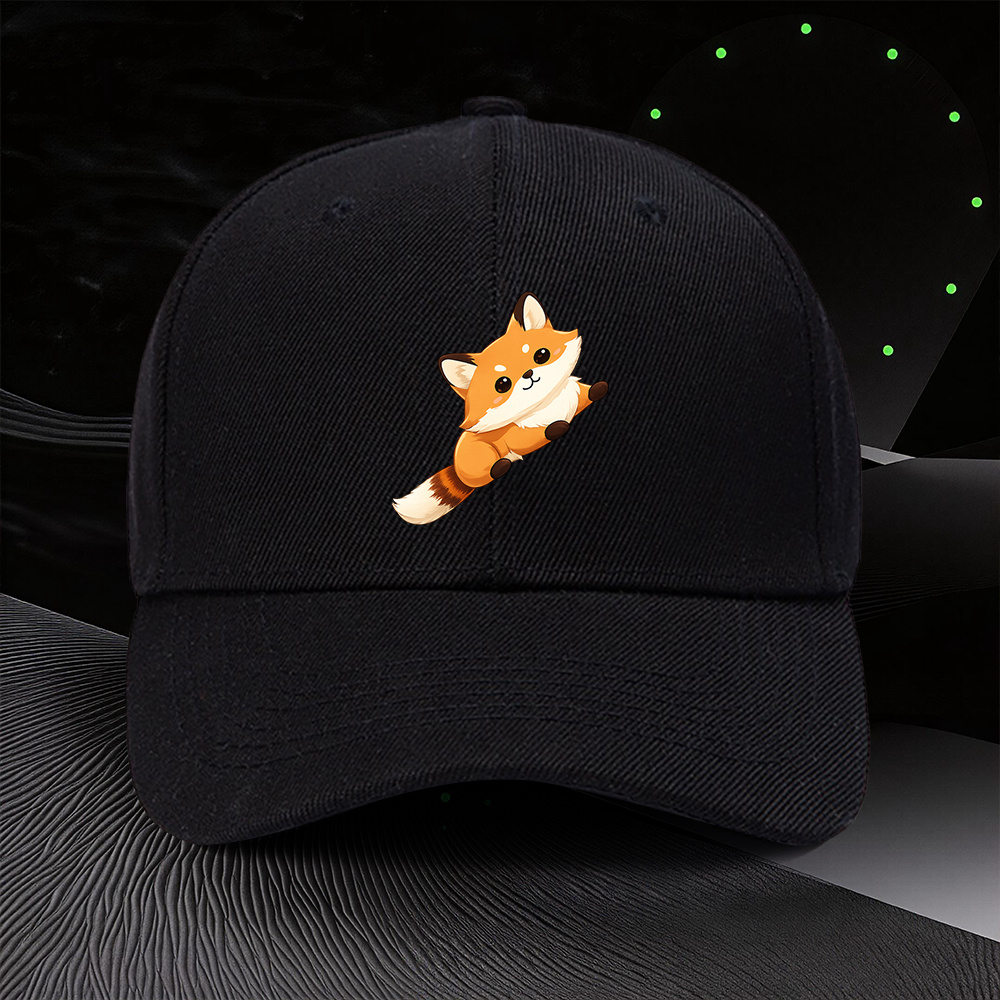 Outdoor Camping Anime - Bonnet réglable avec imprimé renard mignon,