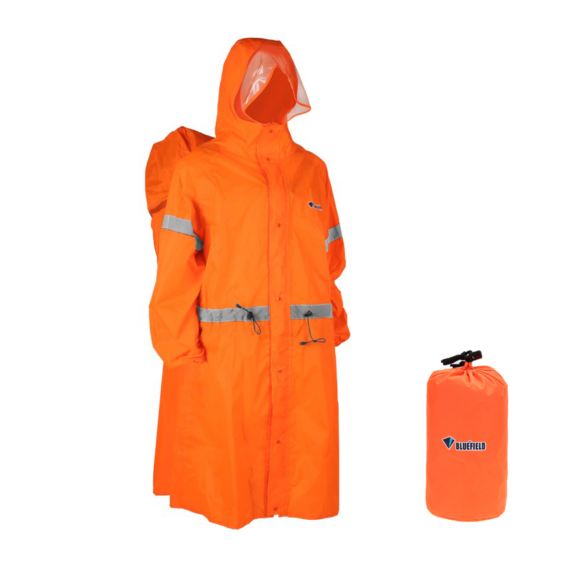 Camping Rain Poncho - Sac à dos réfléchissant unisexe pour