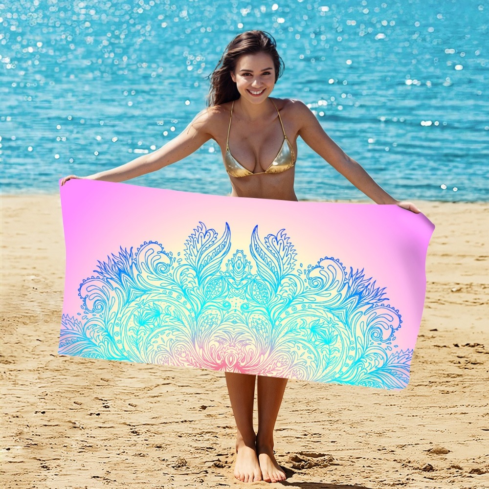 Camp Towel Microfiber - Serviette de plage à motif mystérieux,