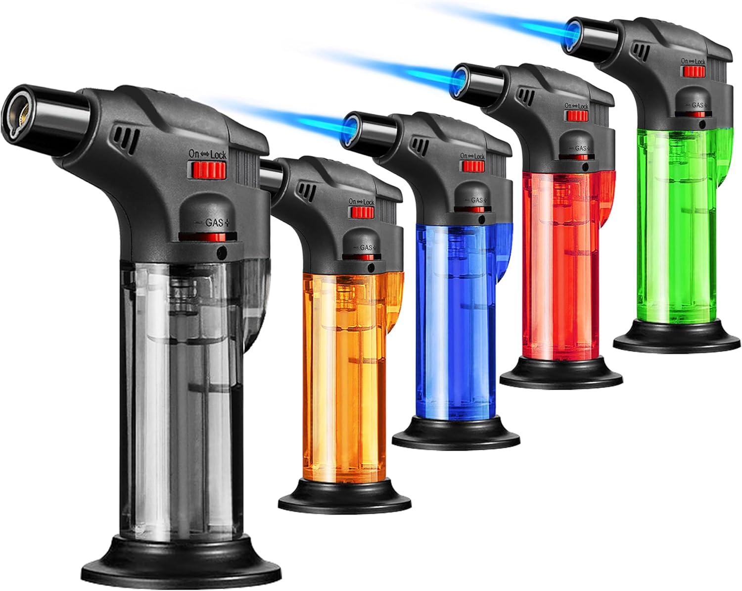 Outdoor Windproof Lighter - Butane rechargeable Jet flamme torche briquet