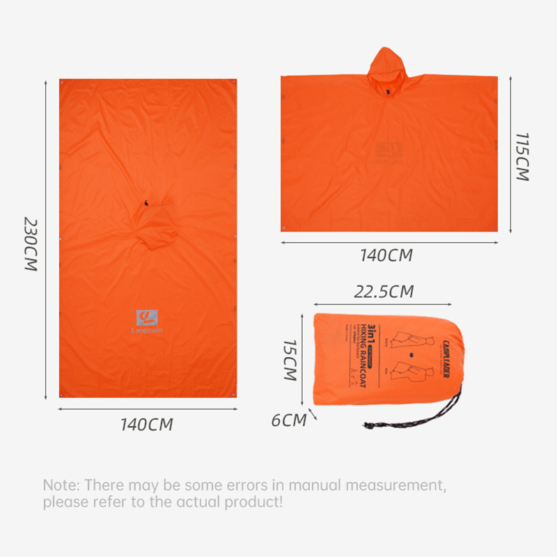 Imperméable 3 en 1 léger pour  - Camping Rain Poncho avis et prix