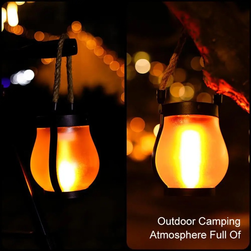 Lampe solaire à flamme, rechar - Camping Solar Lantern avis et prix