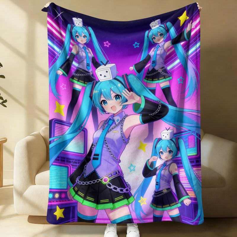 Couverture en flanelle Hatsune - Outdoor Camping Anime avis et prix
