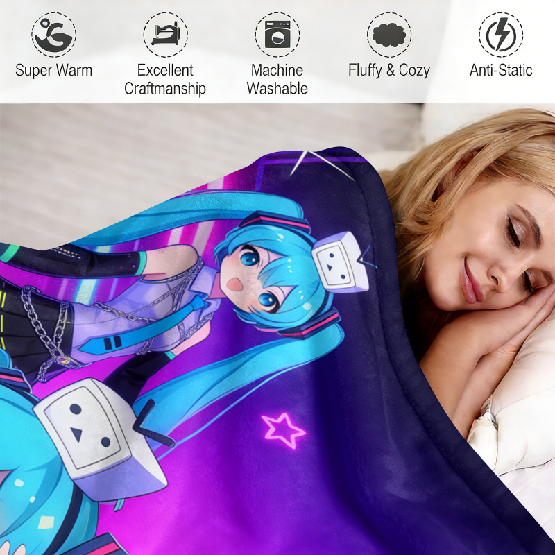 Couverture en flanelle Hatsune - Outdoor Camping Anime avis et prix