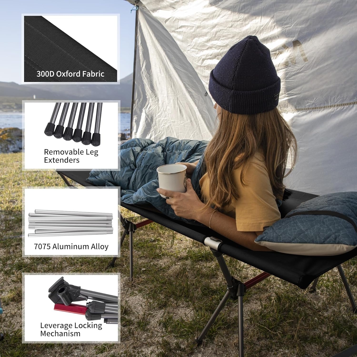 Lit de camping pliable Natureh - Ultralight Ground Sheet avis et prix