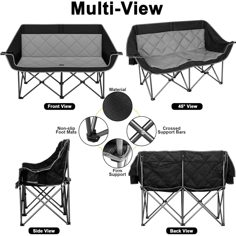 Chaise de camping double, chai - Outdoor Oversized Camping Chair avis et prix