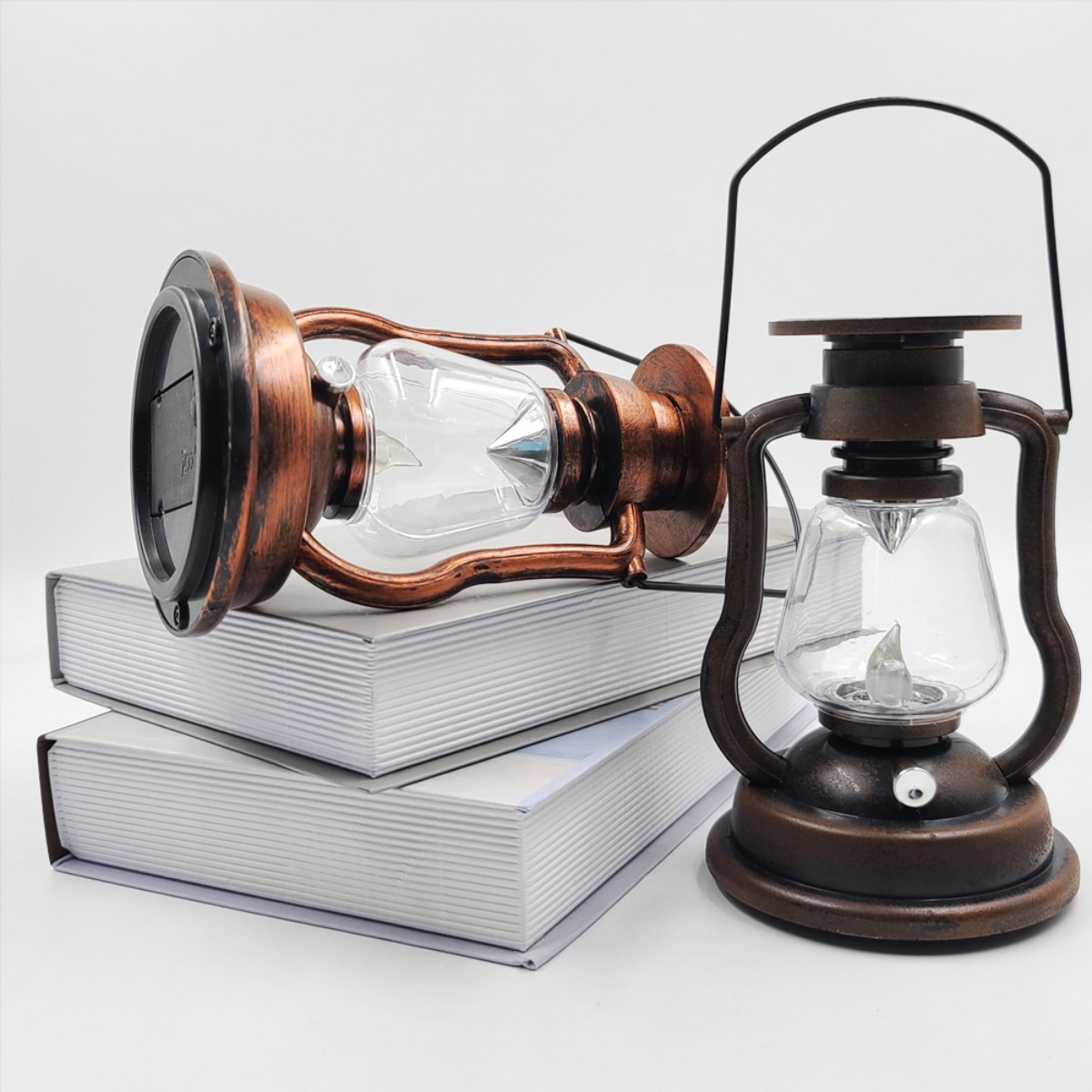 Lampe solaire rétro à kérosène - Camping Solar Lantern avis et prix