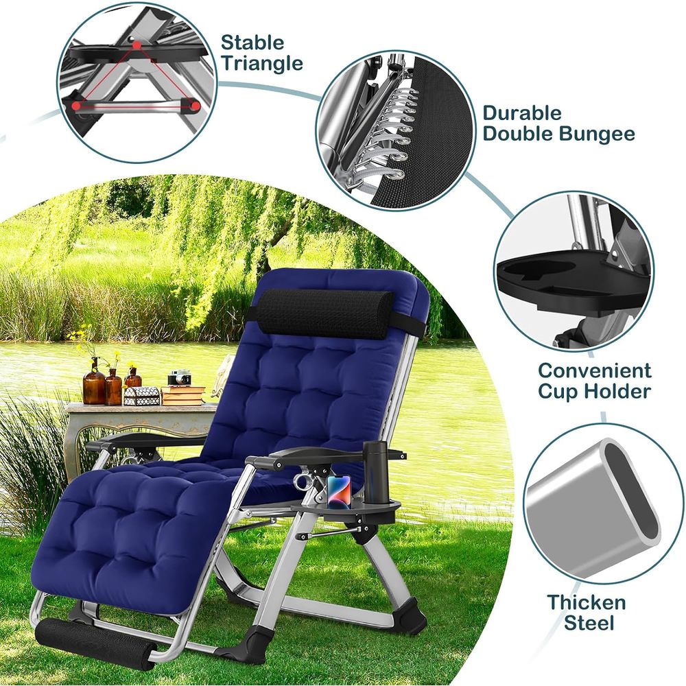 Chaise zéro gravité élargie 29 - Outdoor Oversized Camping Chair avis et prix