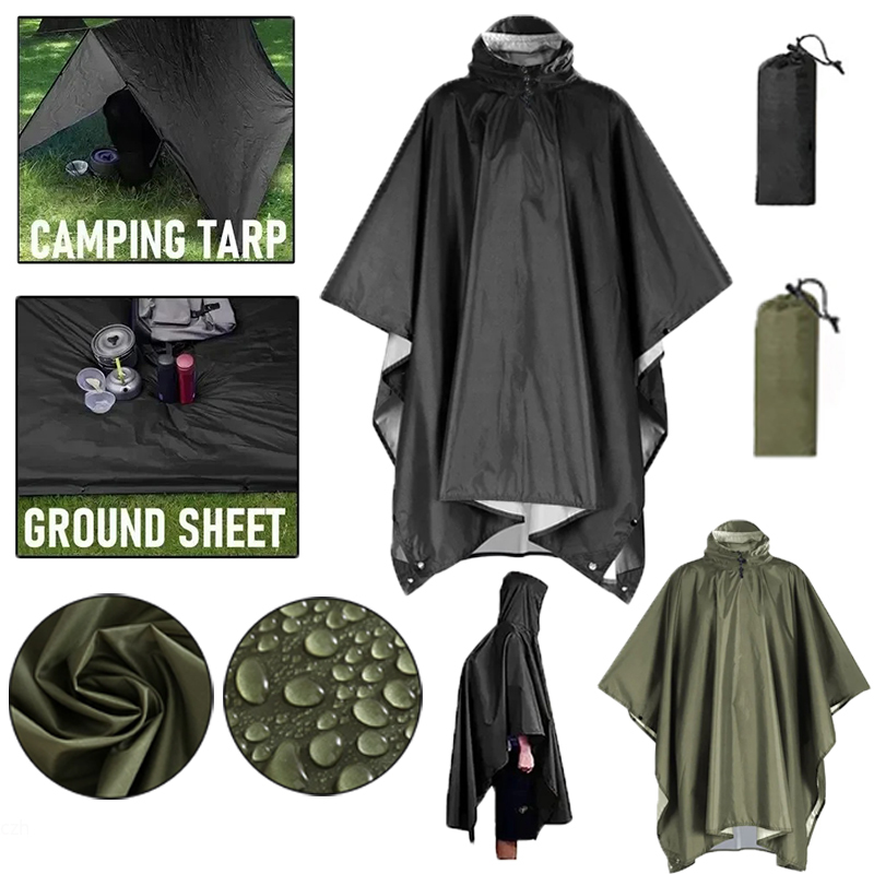 Manteau imperméable militaire  - Camping Rain Poncho avis et prix