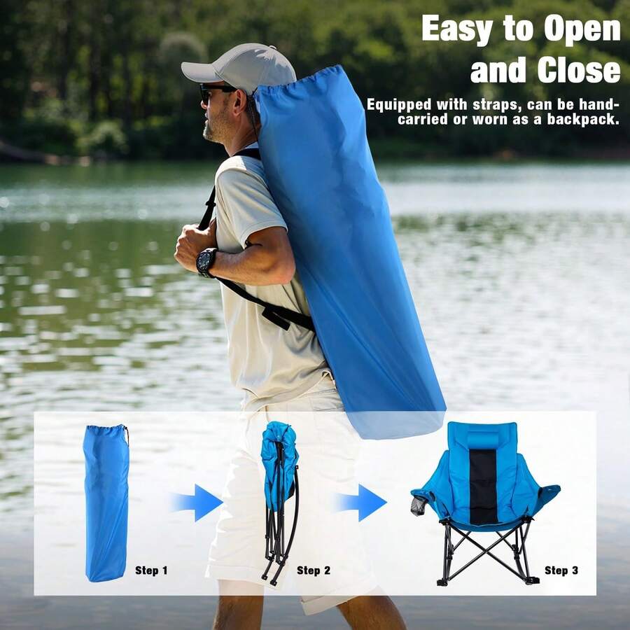 Chaise de camping pliante d'ex - Outdoor Oversized Camping Chair avis et prix