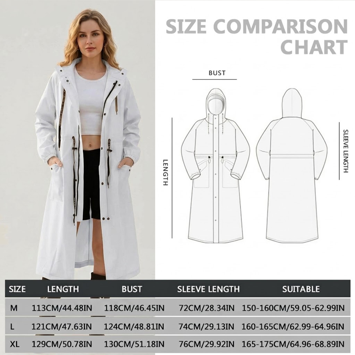 Veste de pluie longue imperméa - Camping Rain Poncho avis et prix