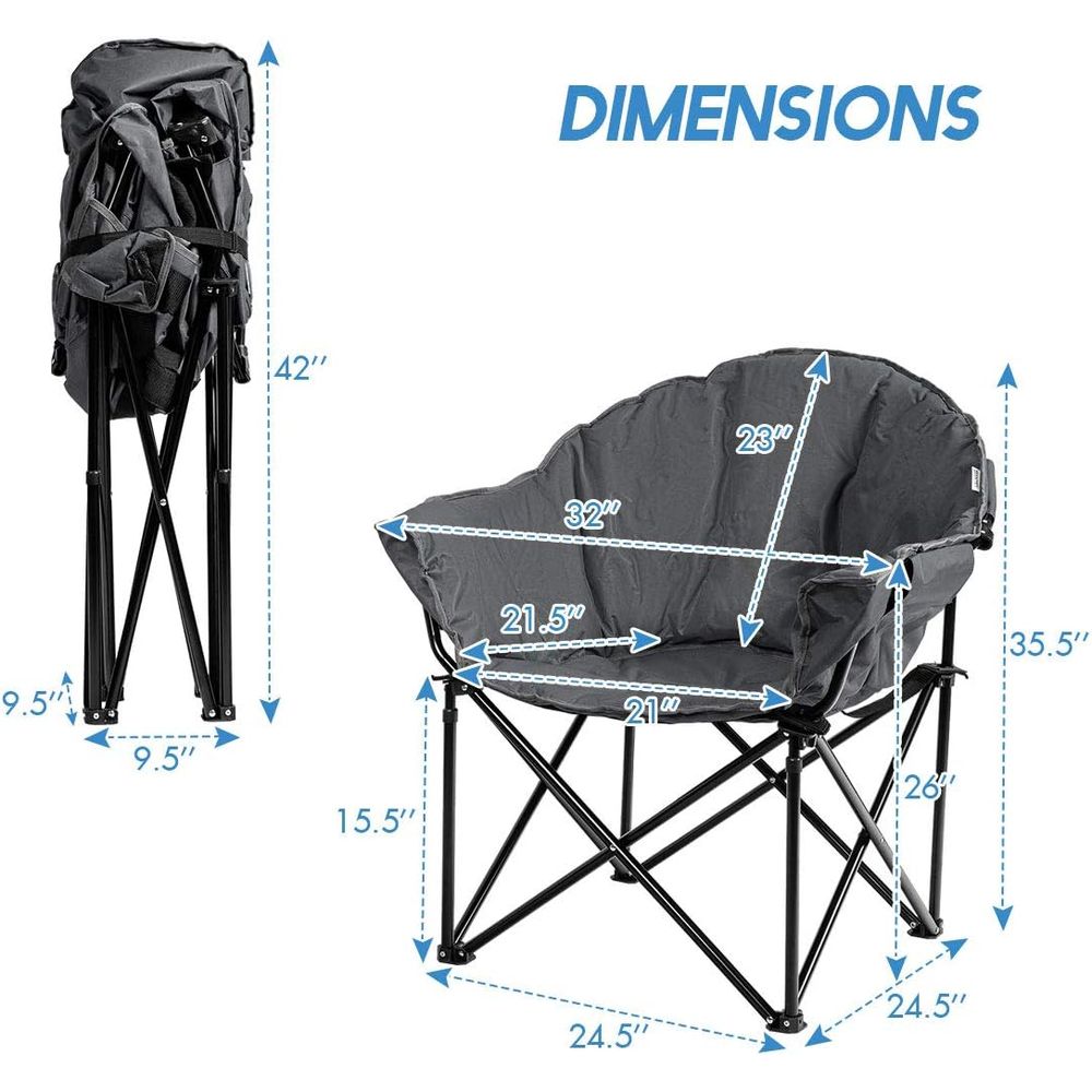 Fauteuil de camping surdimensi - Outdoor Oversized Camping Chair avis et prix