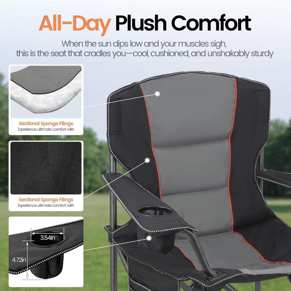Lot de 2 chaises de camping pl - Outdoor Oversized Camping Chair avis et prix