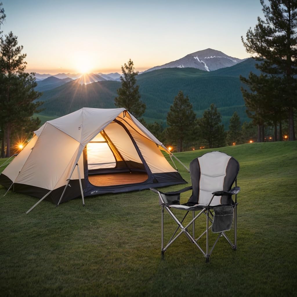 Chaise de camping pliable surd - Outdoor Oversized Camping Chair avis et prix