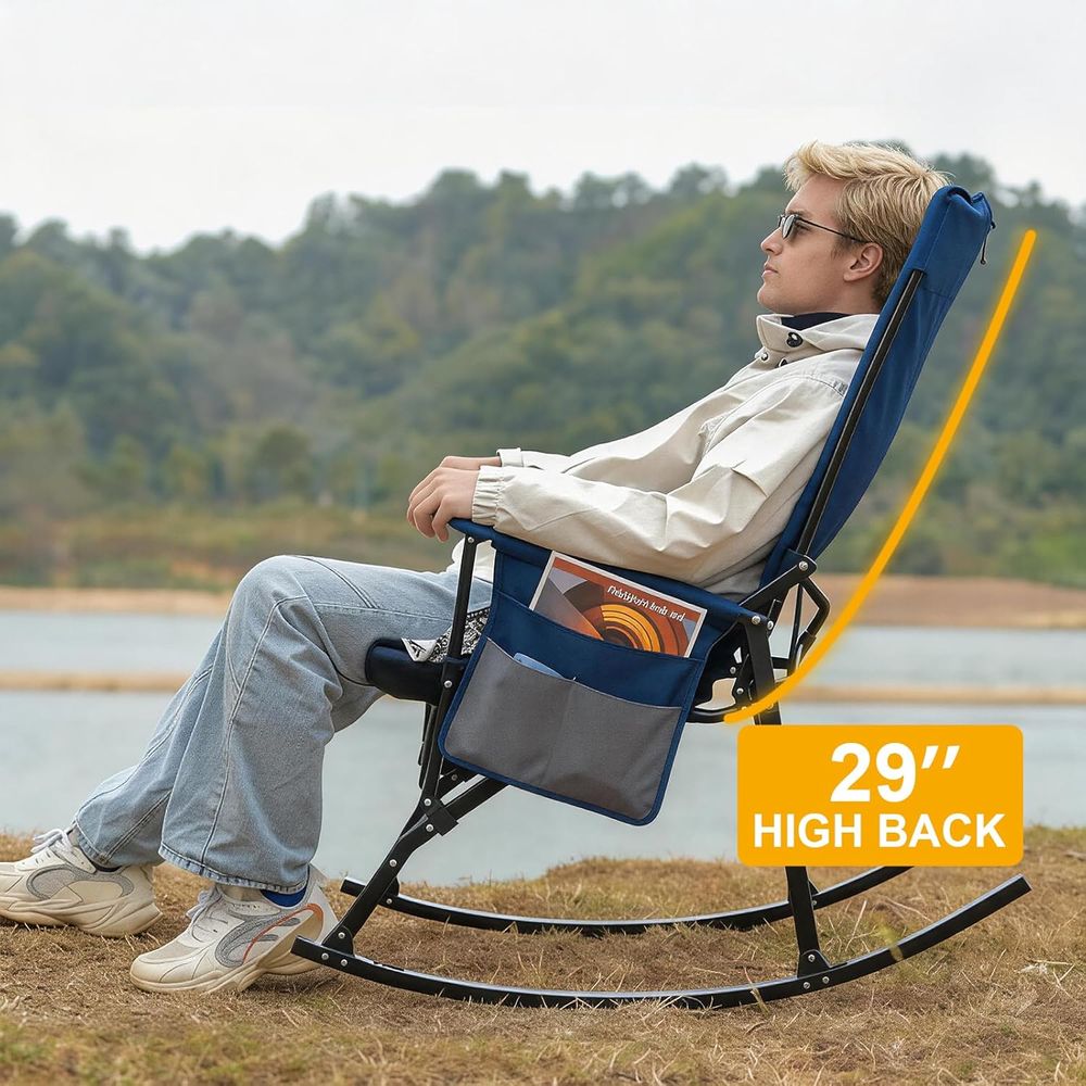 Lot de 2 chaises à bascule por - Outdoor Oversized Camping Chair avis et prix