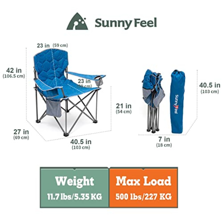 Chaise de camping XXL robuste  - Outdoor Oversized Camping Chair avis et prix