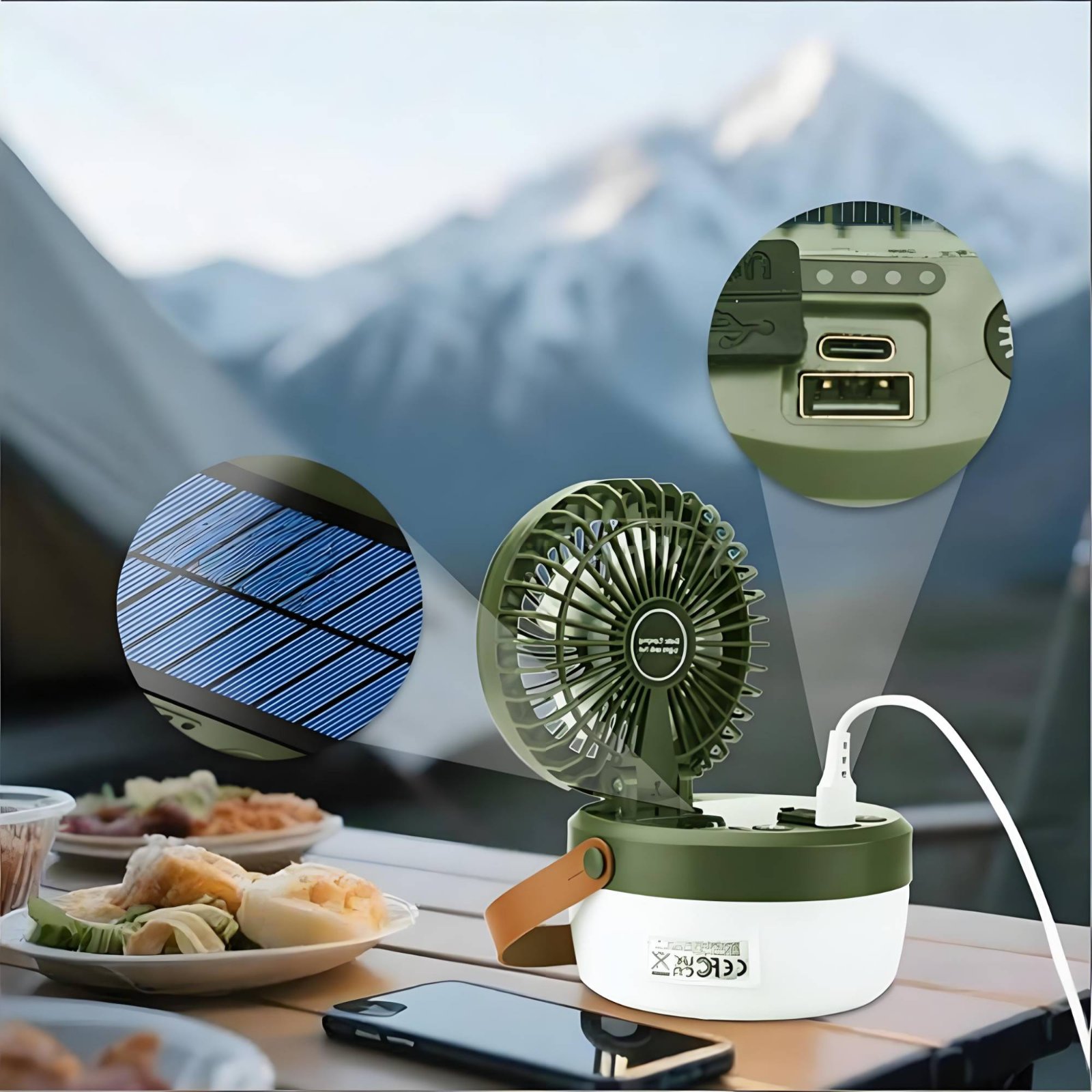 Ventilateur solaire de camping - Camping Solar Lantern avis et prix
