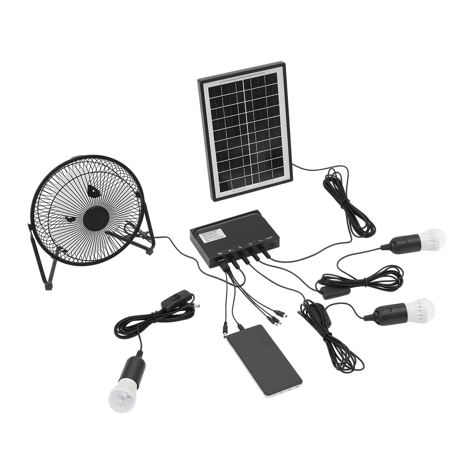 Kit de ventilateur et lampe so - Camping Solar Lantern avis et prix