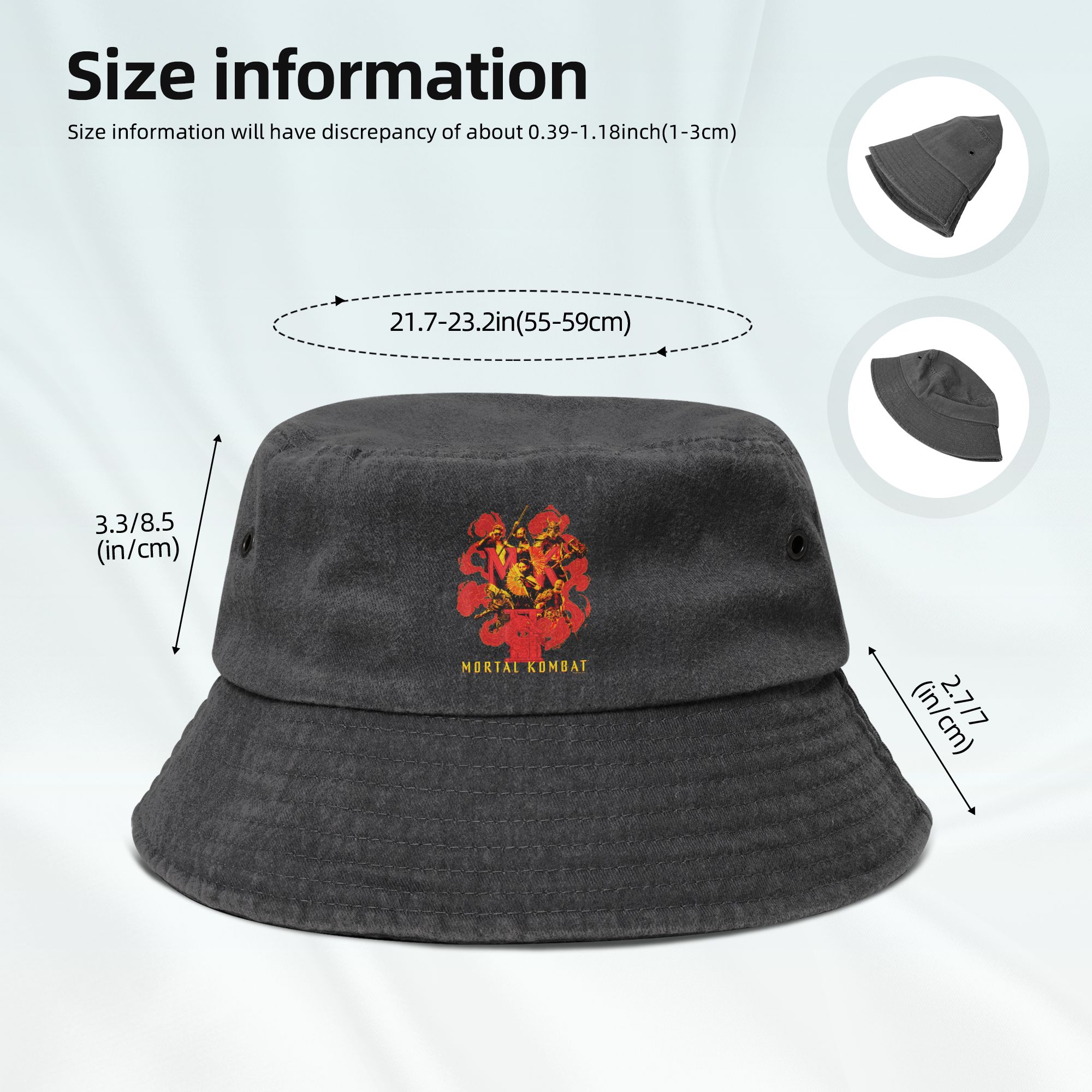 Casquettes Bob en jean délavé  - Outdoor Camping Videos avis et prix