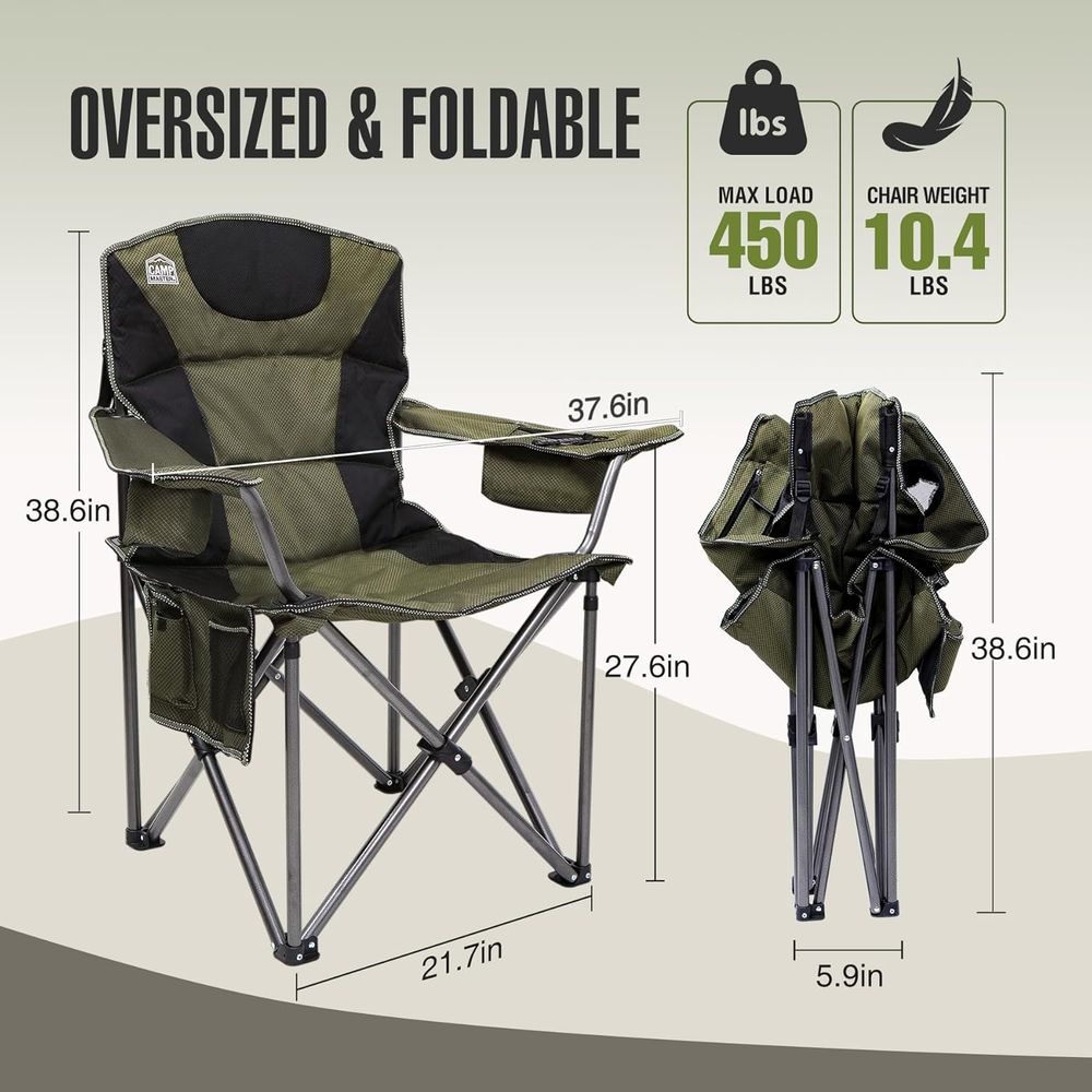 Lot de 2 chaises rembourrées s - Outdoor Oversized Camping Chair avis et prix