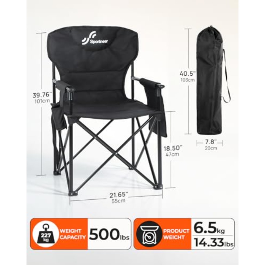 Chaise de camping d'extérieur  - Outdoor Oversized Camping Chair avis et prix