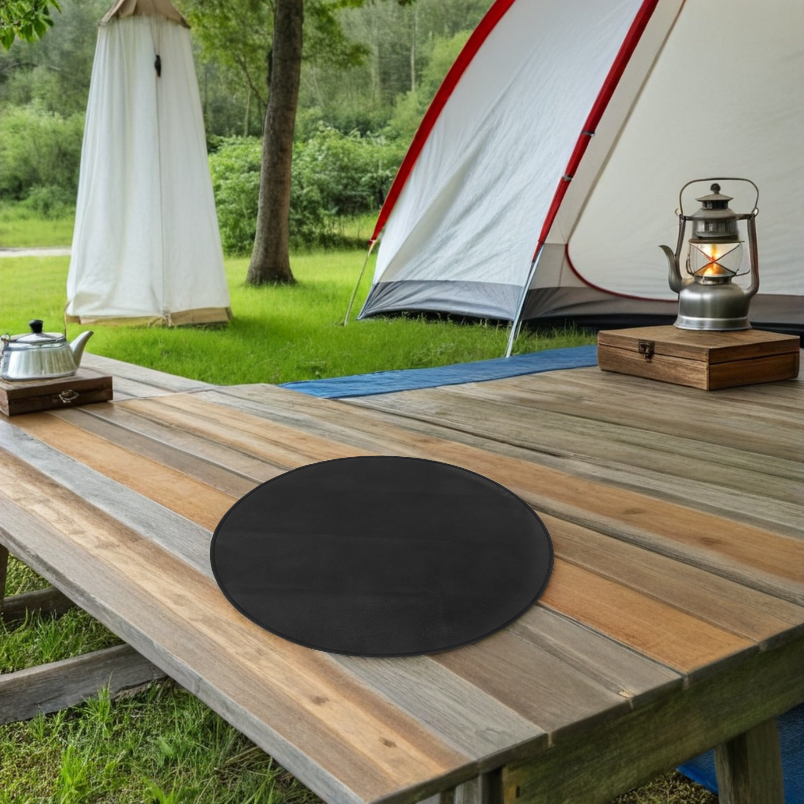 Tapis rond résistant à la chal - Outdoor Camping Decke avis et prix