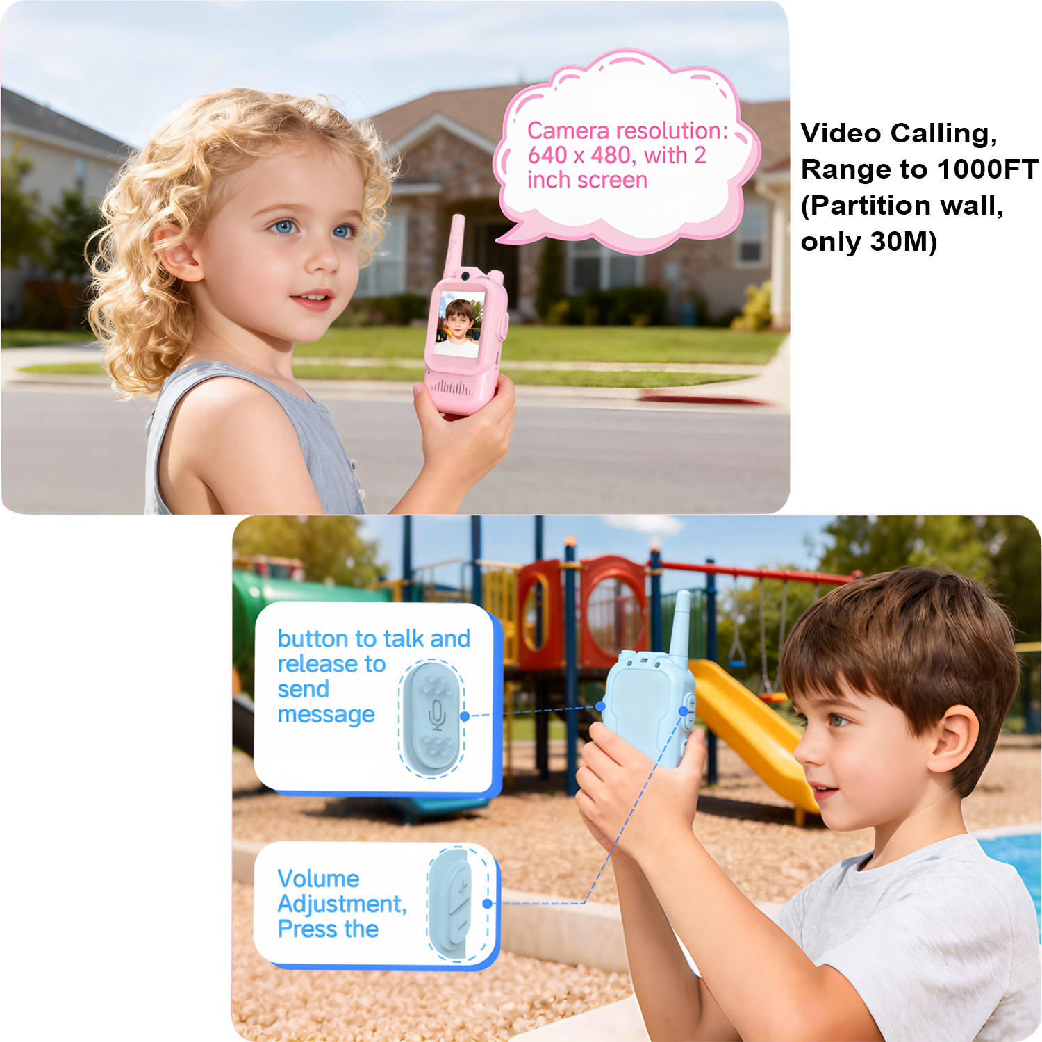 Talkie-walkie vidéo pour enfan - Outdoor Camping Videos avis et prix