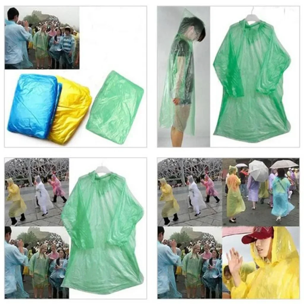 5/10PC imperméable jetable Adu - Camping Rain Poncho avis et prix