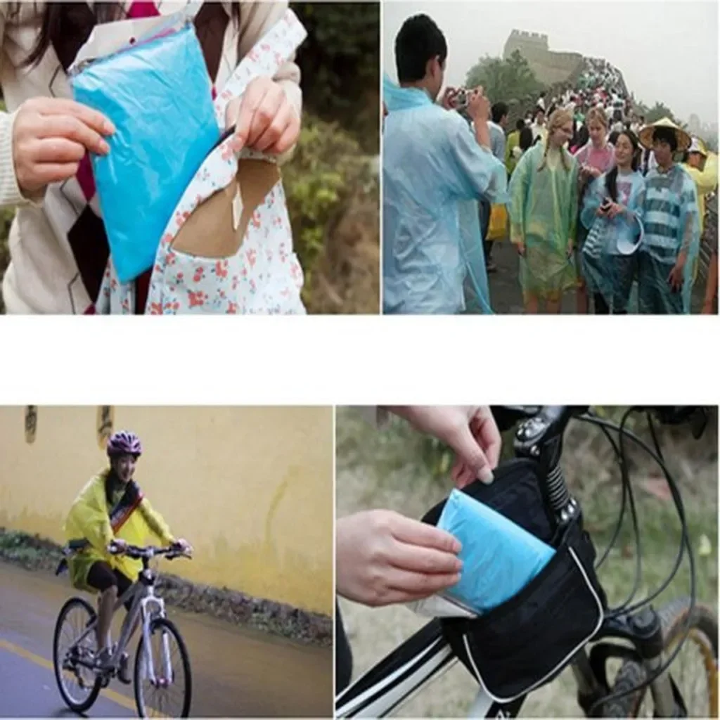5/10PC imperméable jetable Adu - Camping Rain Poncho avis et prix