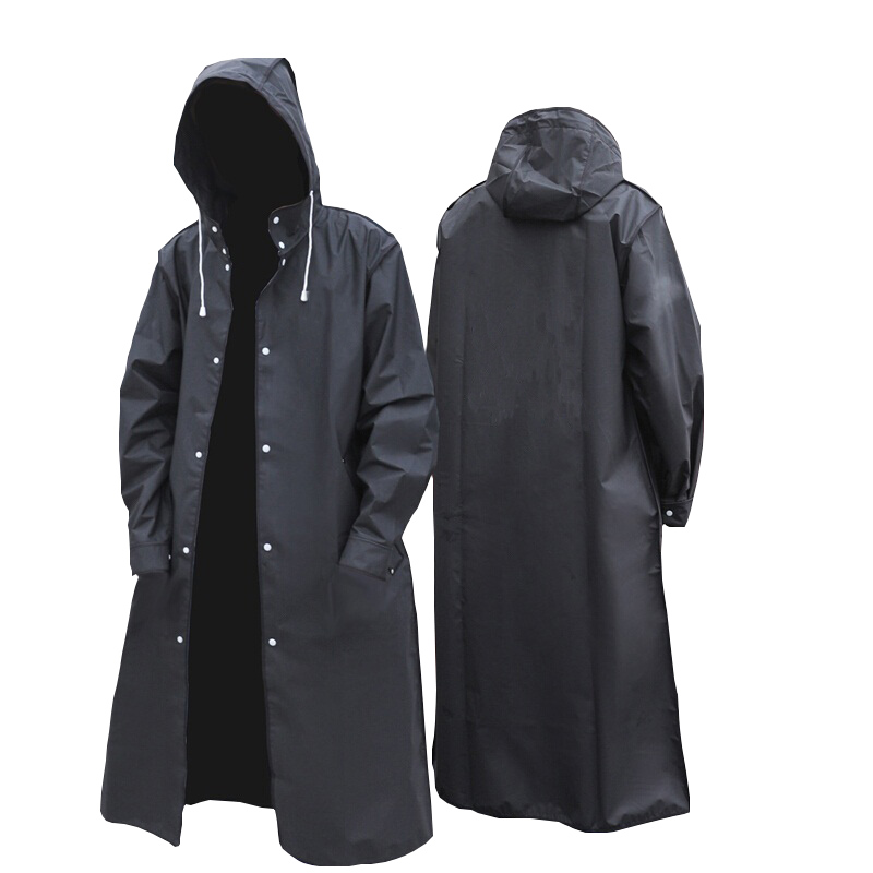 Noir mode adulte imperméable L - Camping Rain Poncho avis et prix